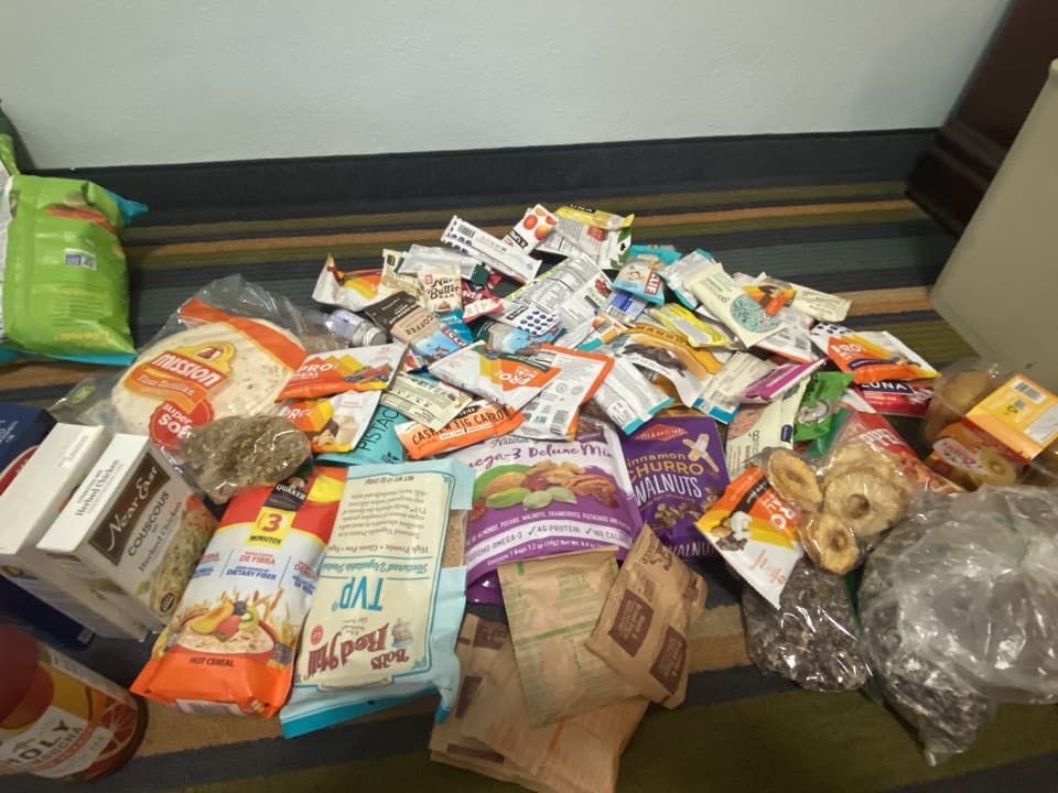the haul on the floor