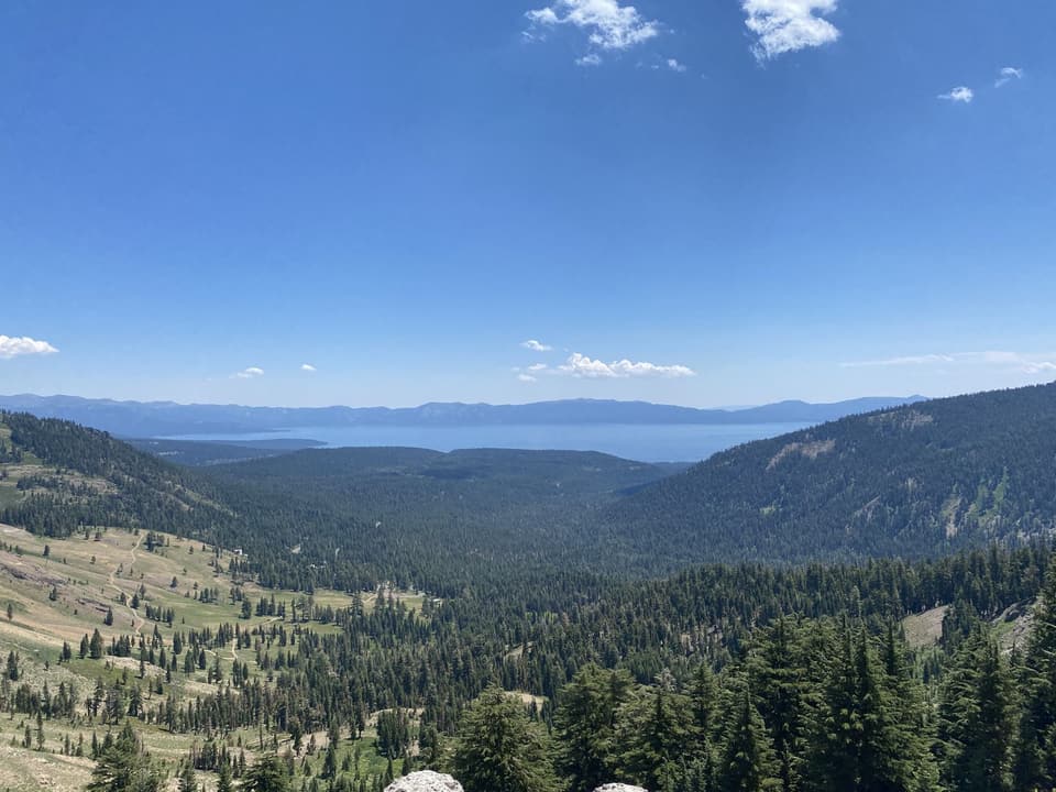Lake Tahoe from the crest