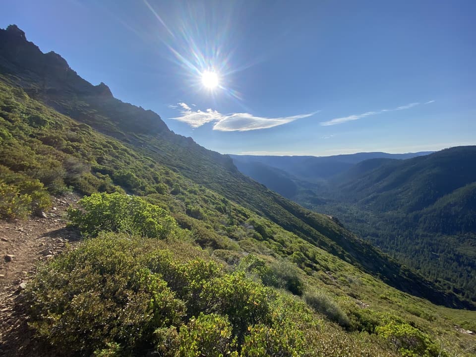 above the Middle Fork Feather, day 75