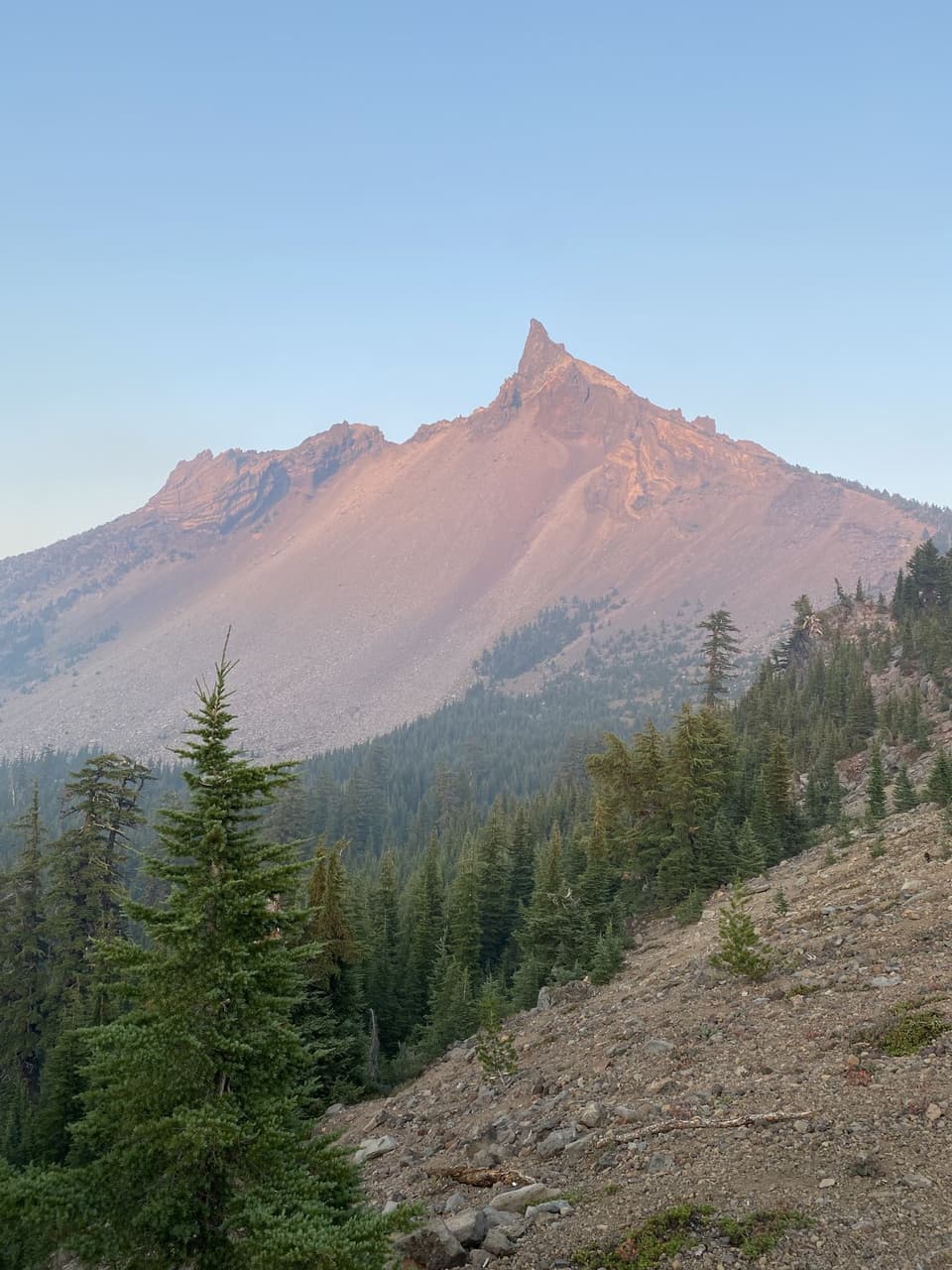 Thielsen at sunset, day 102